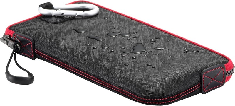 OneJoy Phone Sleeve Lightweight Cell Phone Pouch for Mobile Protection, Slim Fit and Durable, with Clip-on for Easy Carrying, Enough for 6.1" to 6.9" Cellphone [ Black ] - Image 2